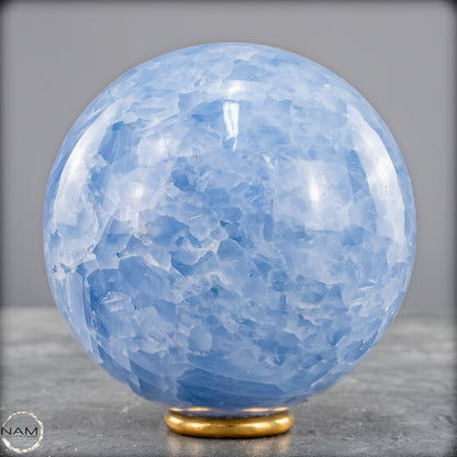 Natürliche Blaue Calcit-Kristall Kugel - 670,34 g