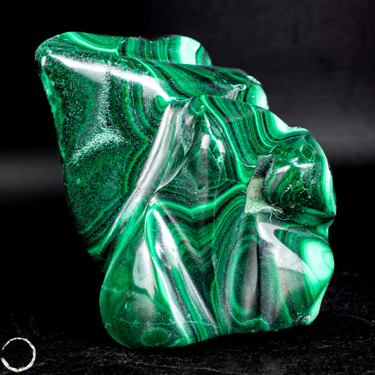 Natürliche Malachit und Chrysocolla Flamme, Kongo- 213,33g