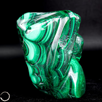 Natürliche Malachit und Chrysocolla Flamme, Kongo- 213,33g