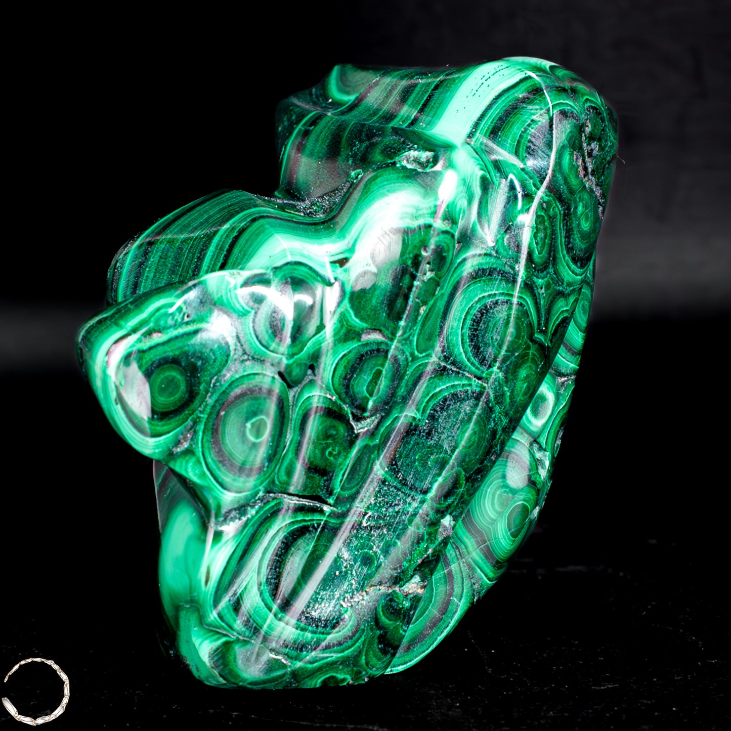 Natürliche Malachit und Chrysocolla Flamme, Kongo- 213,33g