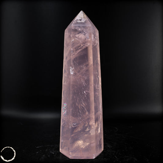 Natürlicher Rosenquarz-Kristall Obelisk aus Brasilien - 293,11 g