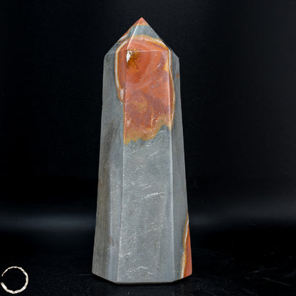 Natürlicher Polychromer Jaspis Obelisk -602,11 g