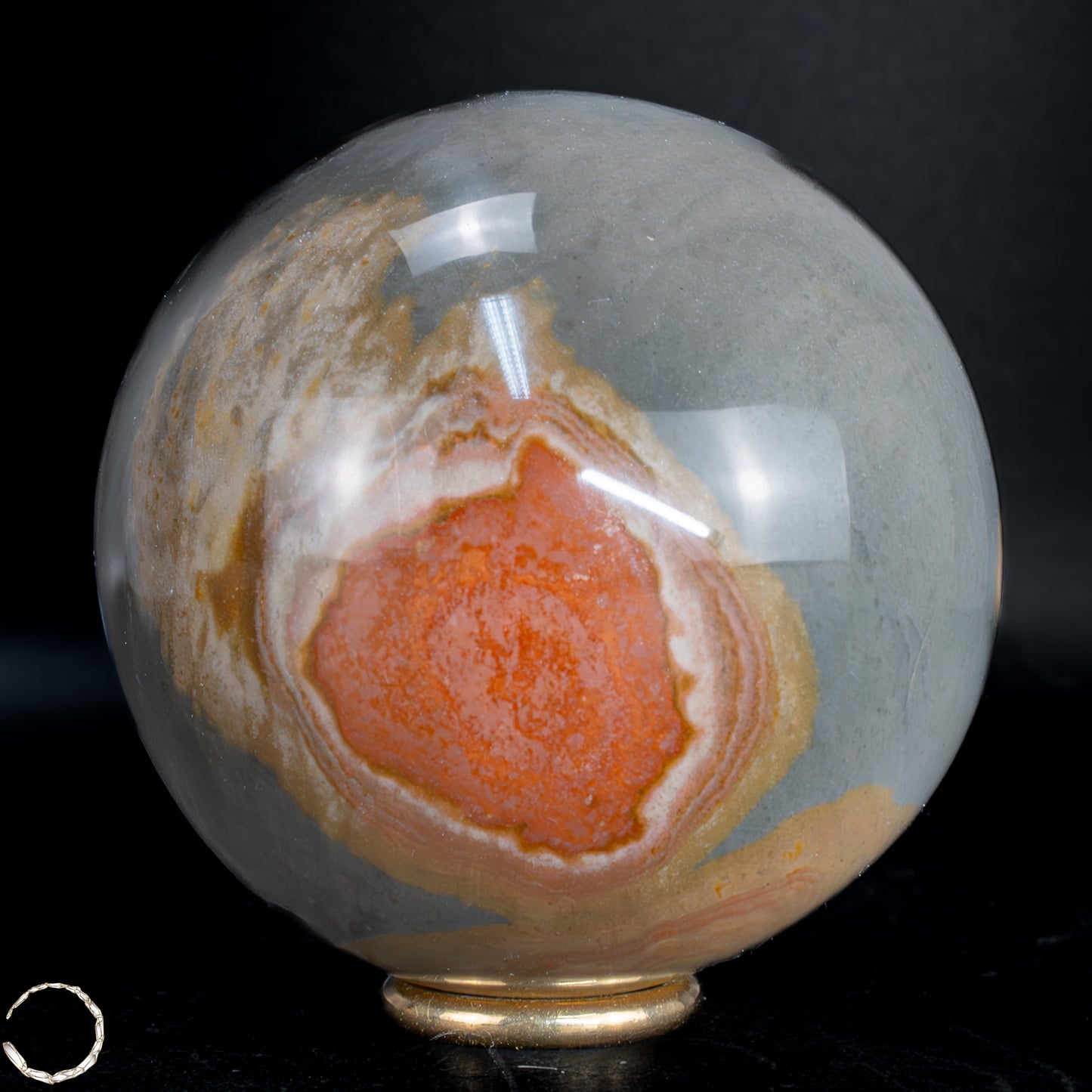 Natürliche Polychrome Jaspis Kristall-Kugel -598,99g