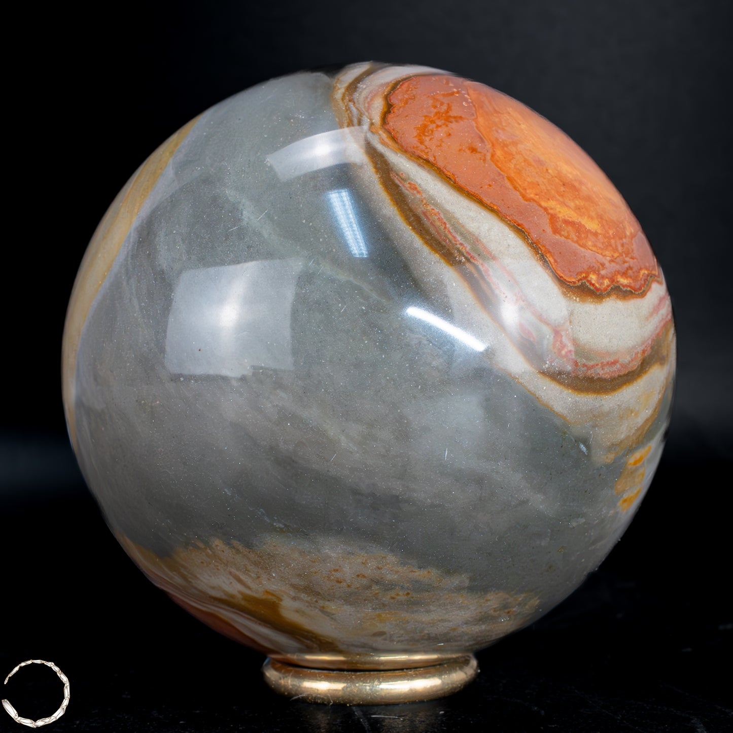 Natürliche Polychrome Jaspis Kristall-Kugel -598,99g