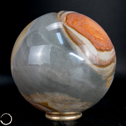 Natürliche Polychrome Jaspis Kristall-Kugel -598,99g