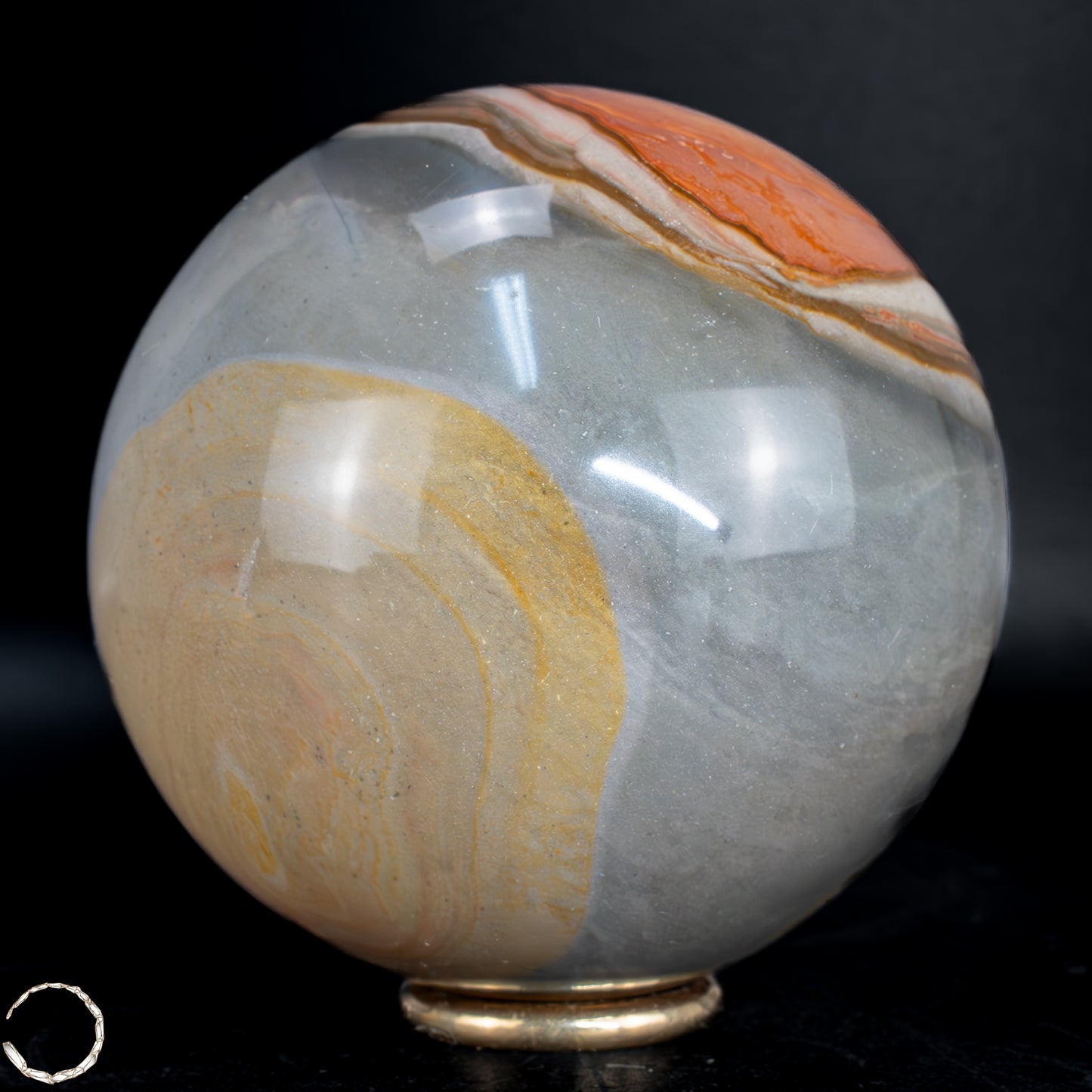Natürliche Polychrome Jaspis Kristall-Kugel -598,99g