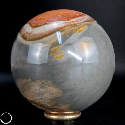 Natürliche Polychrome Jaspis Kristall-Kugel -598,99g