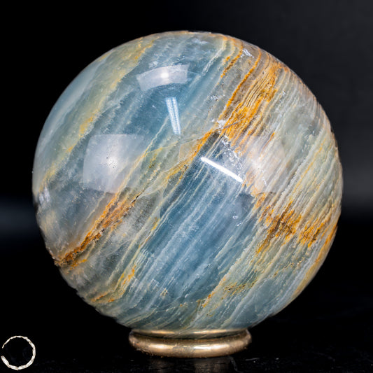Seltene Natürlich Blaue-Onyx Kugel, Argentinien - 450,22 g