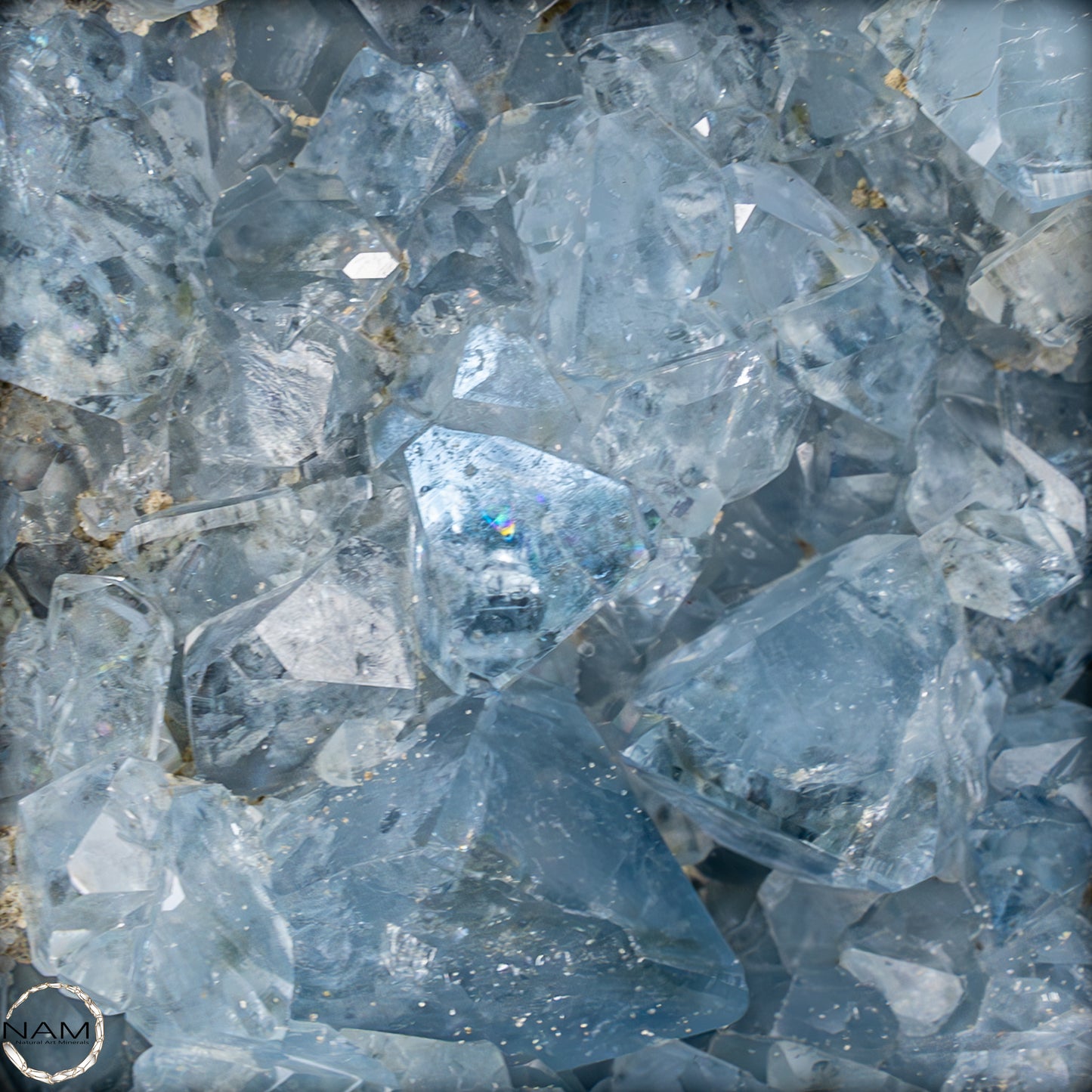 Natürliche Celestit Kristall-Druse als Herz - 1249,66g