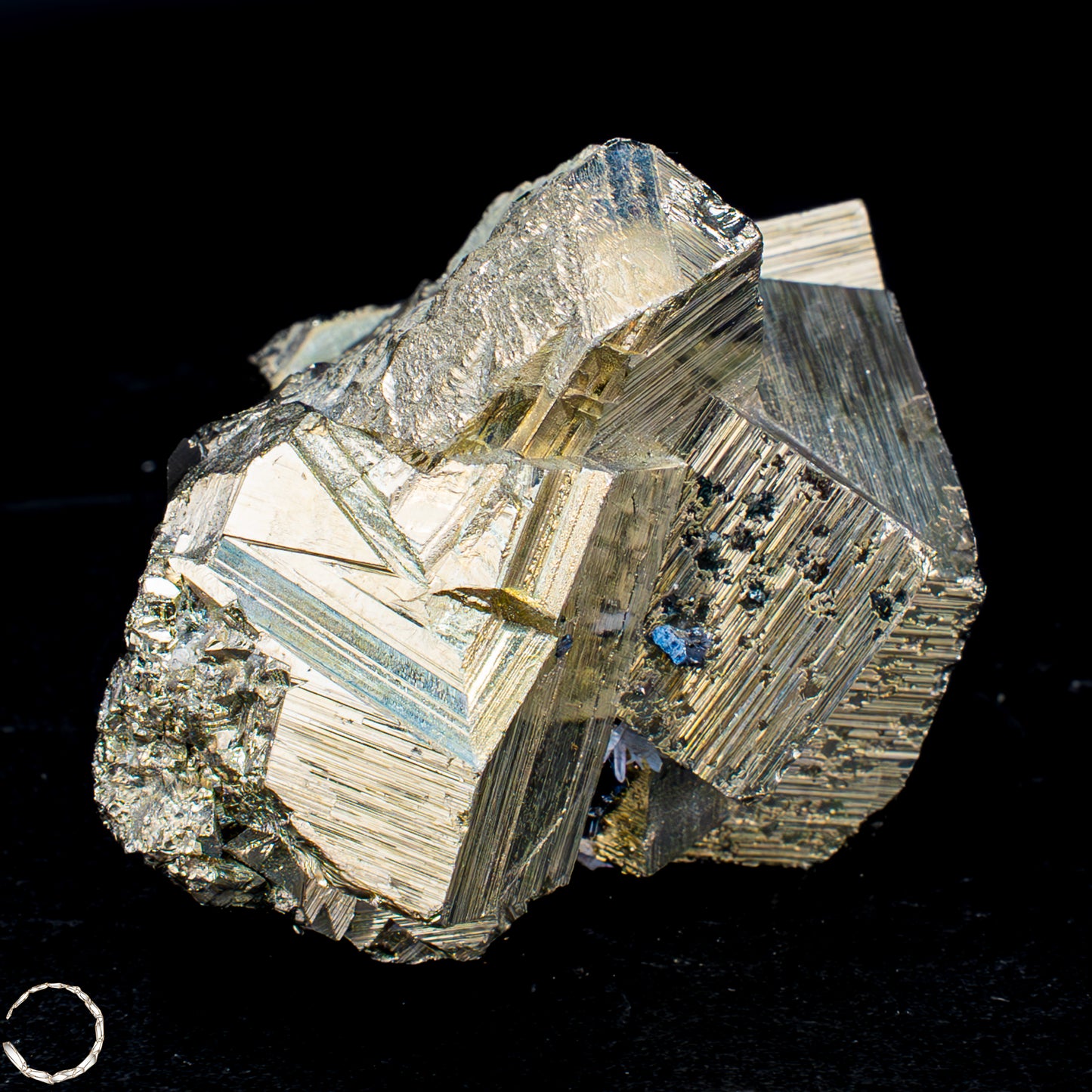 Natürliche Pyrit, Quarz und Galena Kristallcluster - 448,48 g