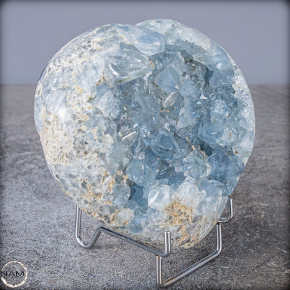 Natürliche Celestit Kristall-Druse als Herz - 1249,66g