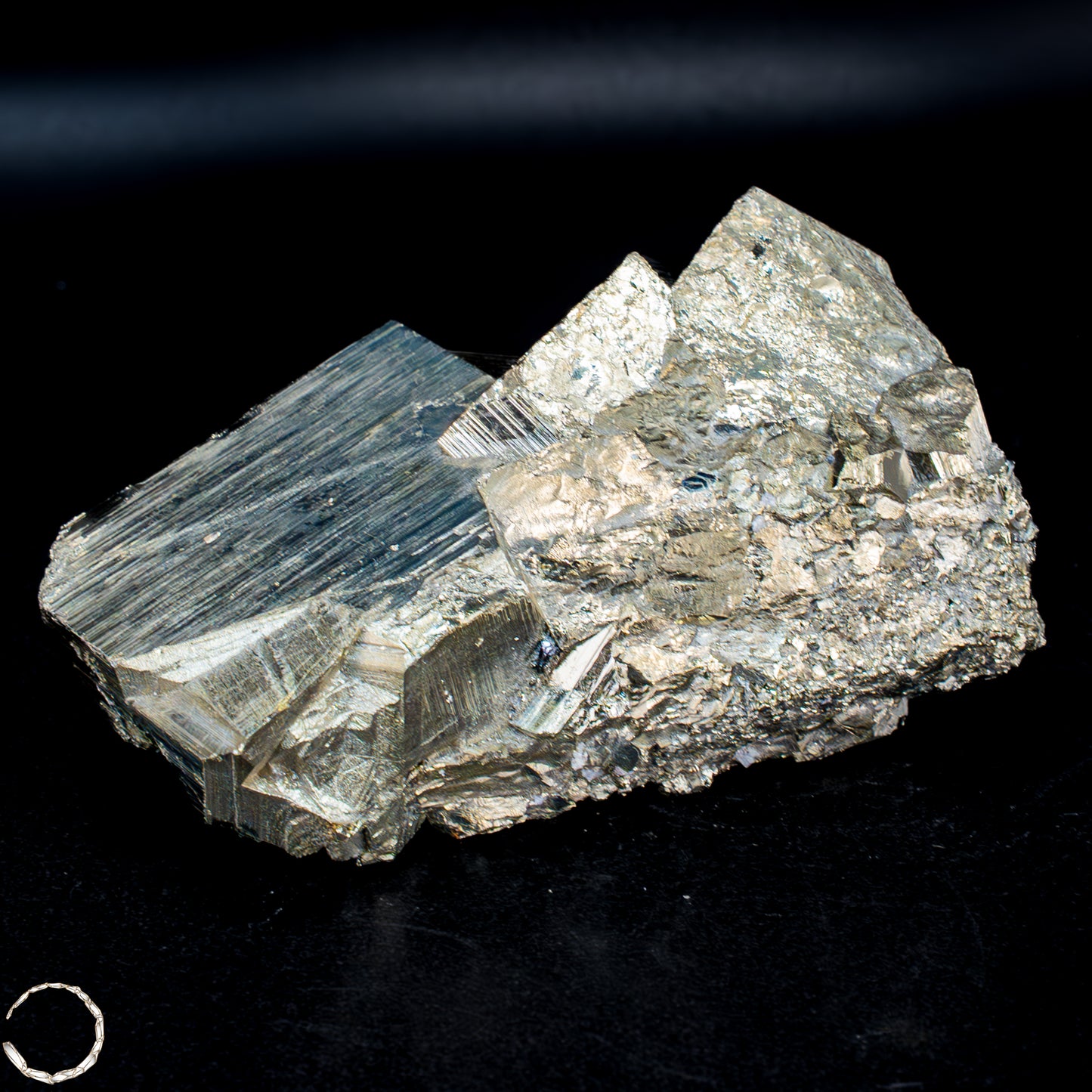 Natürliche Pyrit, Quarz und Galena Kristallcluster - 448,48 g