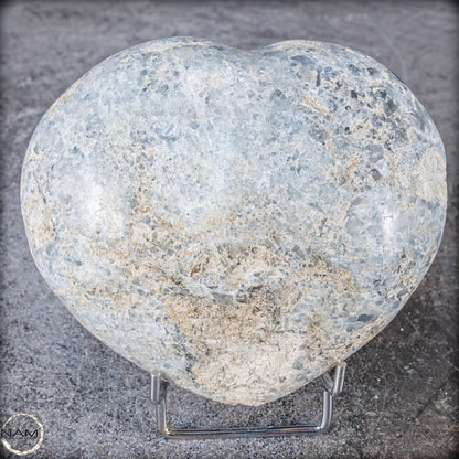 Natürliche Celestit Kristall-Druse als Herz - 1249,66g