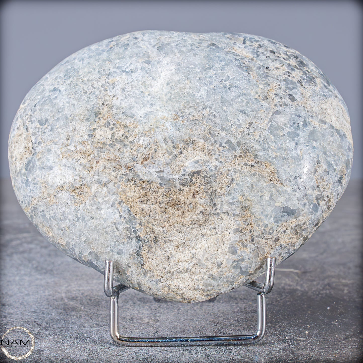 Natürliche Celestit Kristall-Druse als Herz - 1249,66g