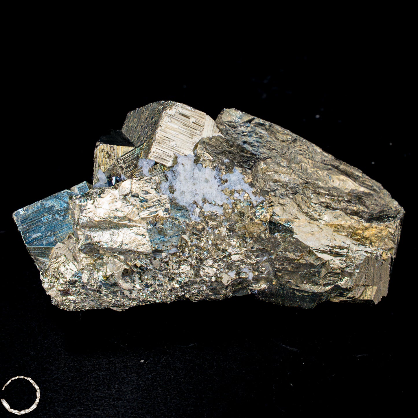 Natürliche Pyrit, Quarz und Galena Kristallcluster - 448,48 g
