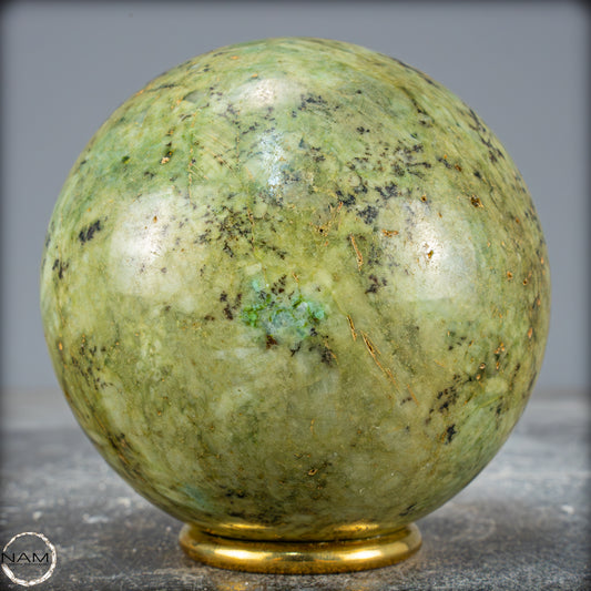 Natürliche Chrysopras-Kristall Kugel - 1089,27g - 89mm