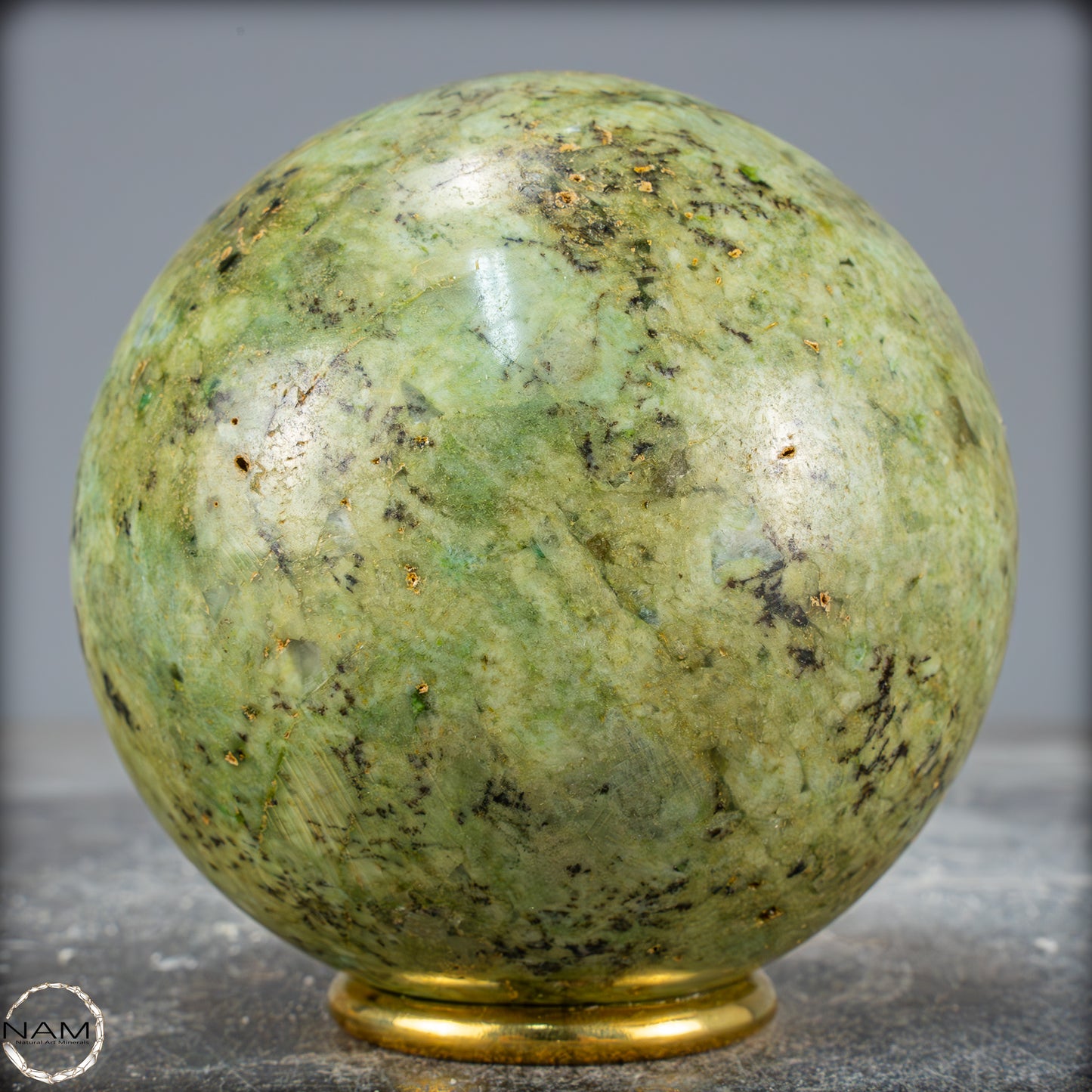 Natürliche Chrysopras-Kristall Kugel - 1089,27g - 89mm