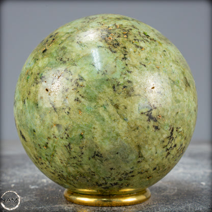 Natürliche Chrysopras-Kristall Kugel - 1089,27g - 89mm
