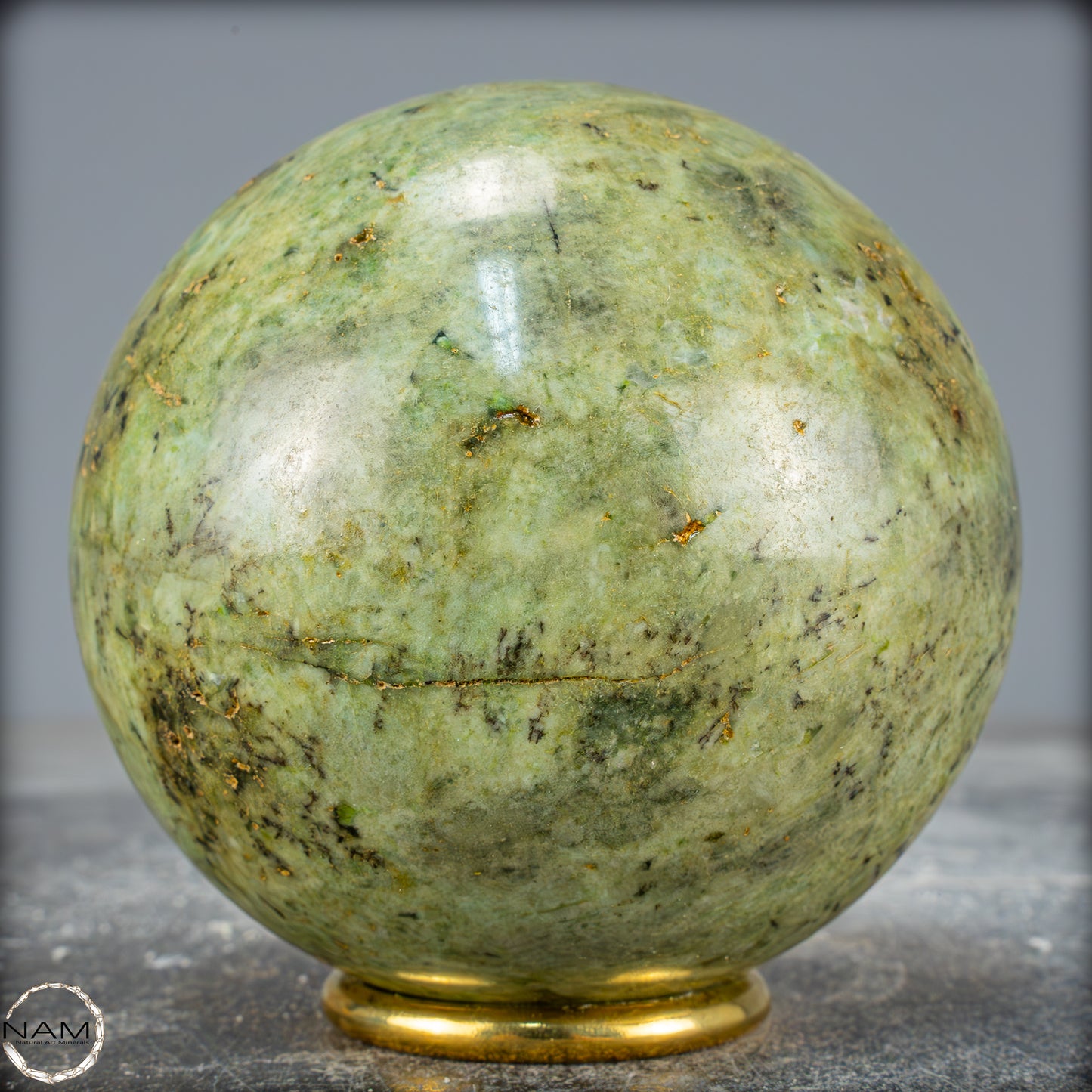 Natürliche Chrysopras-Kristall Kugel - 1089,27g - 89mm
