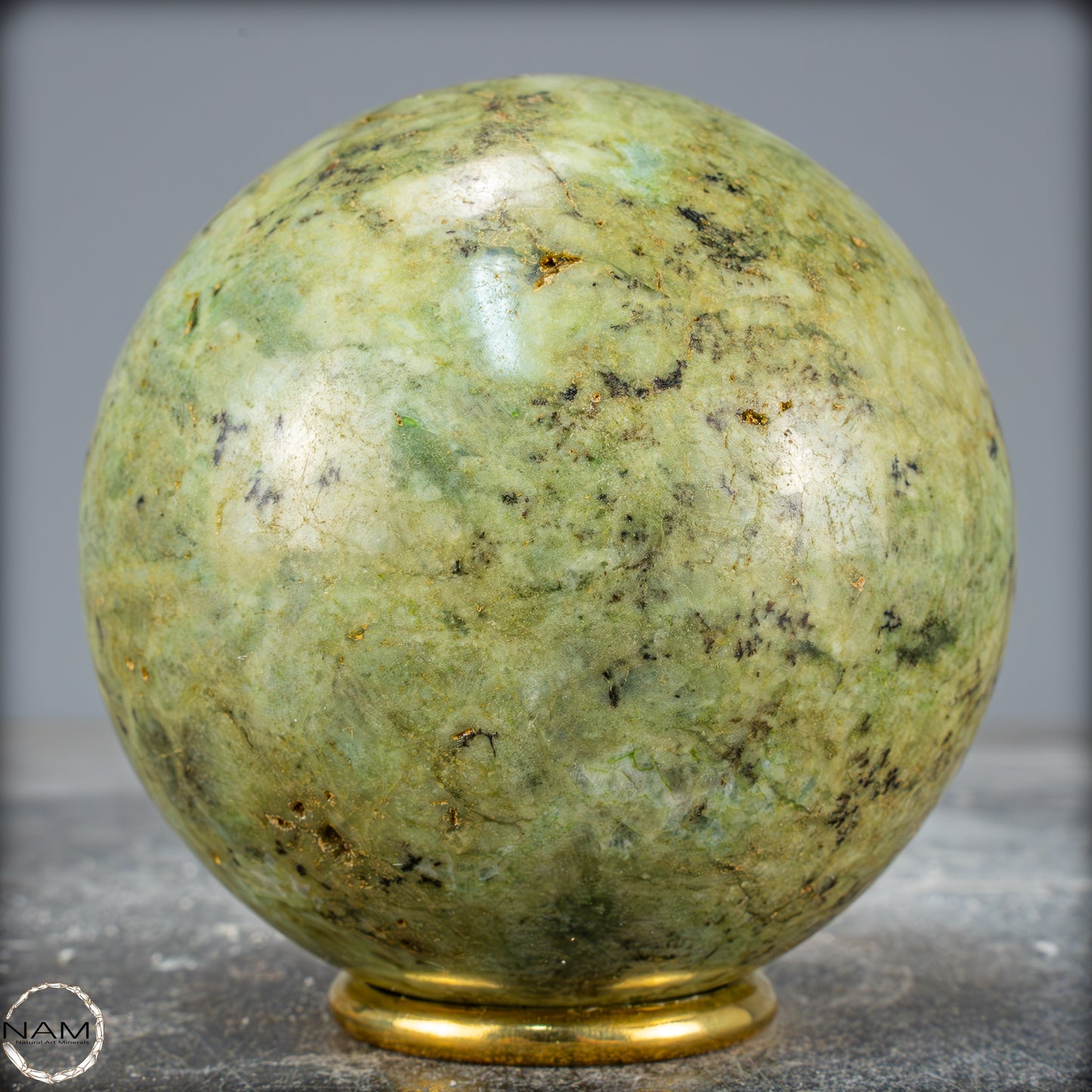 Natürliche Chrysopras-Kristall Kugel - 1089,27g - 89mm