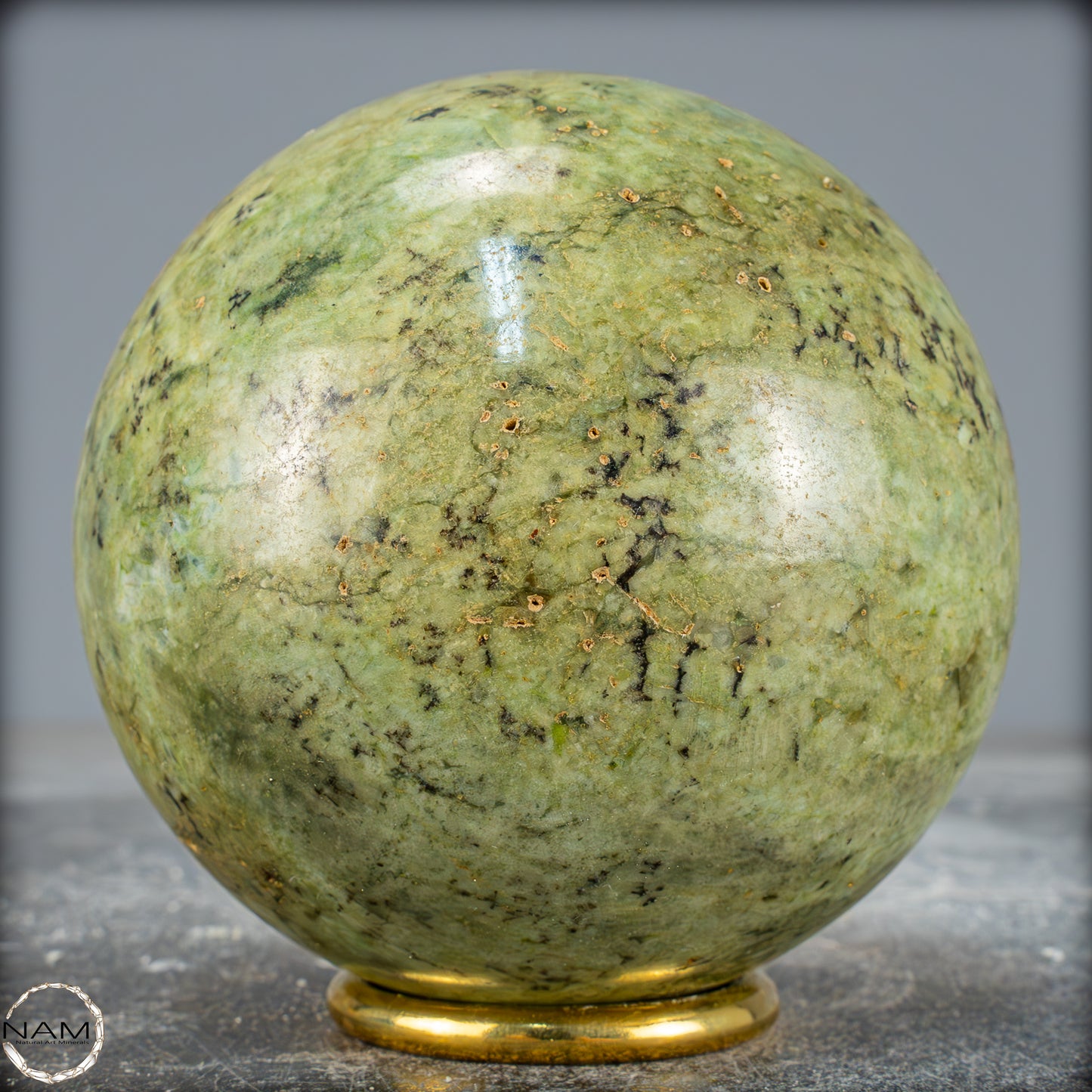 Natürliche Chrysopras-Kristall Kugel - 1089,27g - 89mm