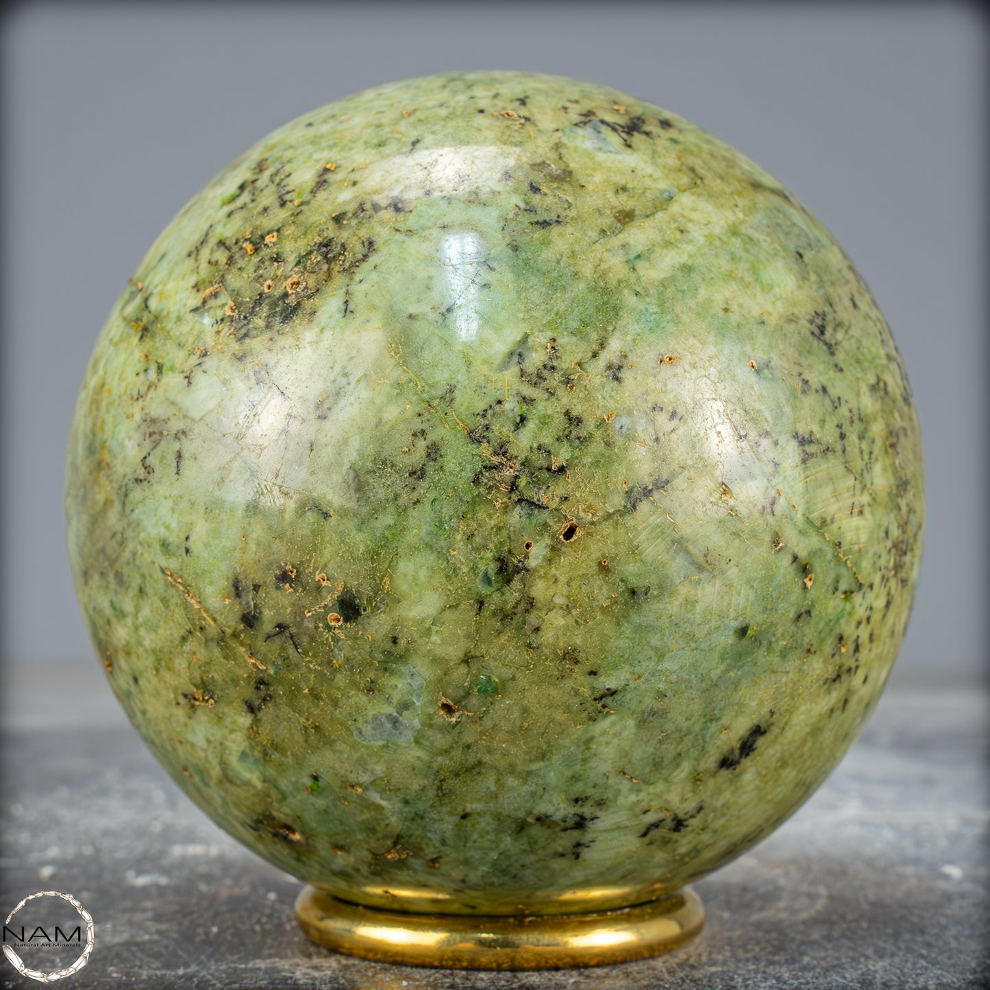 Natürliche Chrysopras-Kristall Kugel - 1089,27g - 89mm
