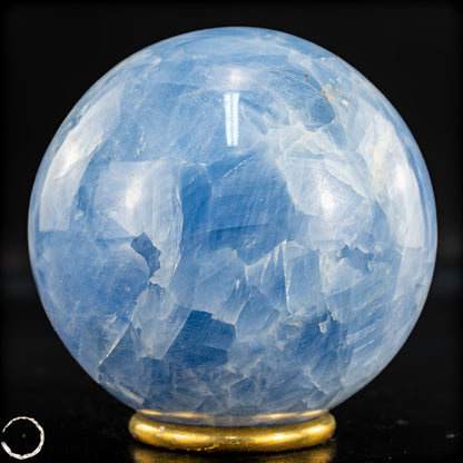 Natürliche Blaue Calcit-Kristall Kugel - 774,88g