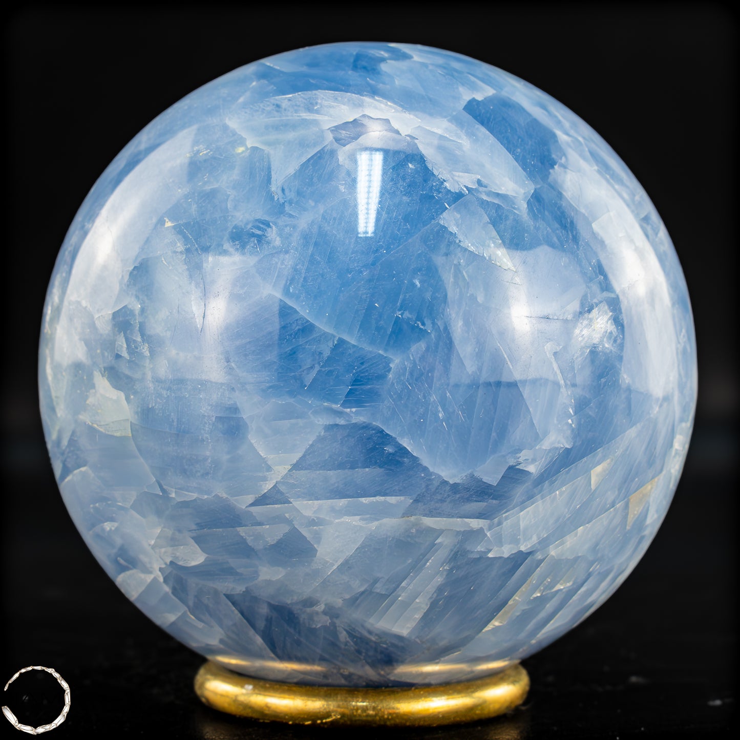 Natürliche Blaue Calcit-Kristall Kugel - 774,88g