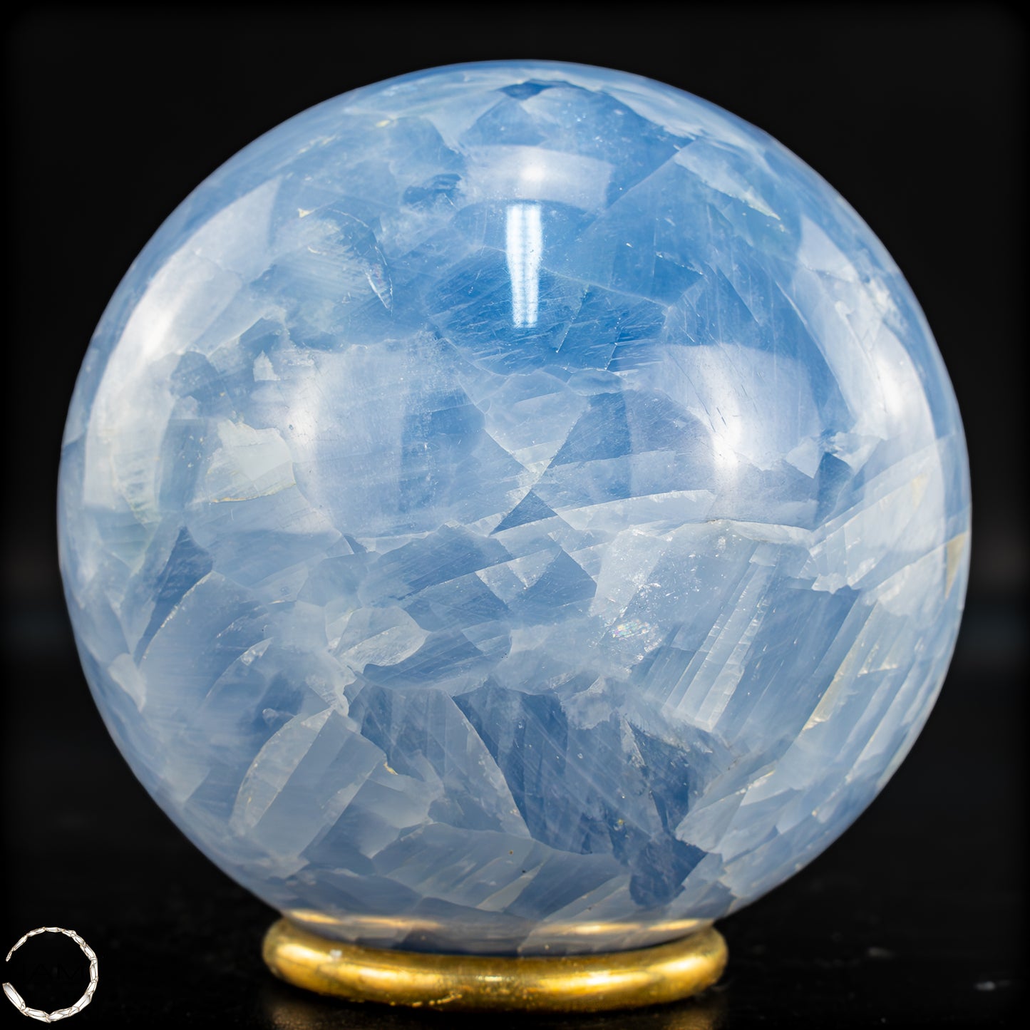 Natürliche Blaue Calcit-Kristall Kugel - 774,88g