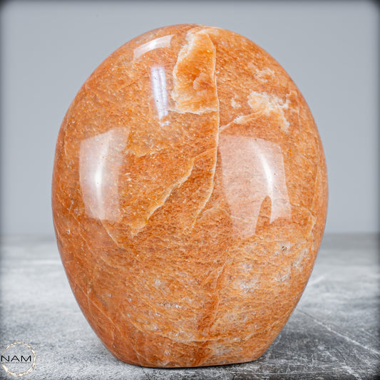 Natürliche Pfirsich-Mondstein Freiform - 797,23g