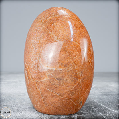 Natürliche Pfirsich-Mondstein Freiform - 797,23g