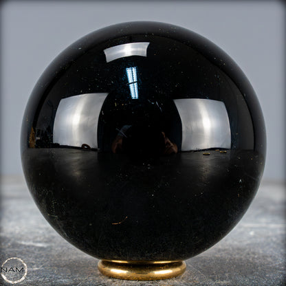 Natürliche Schwarze Obsidian Kristall-Kugel - 511,17g - 77mm