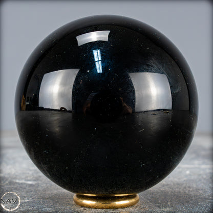 Natürliche Schwarze Obsidian Kristall-Kugel - 511,17g - 77mm