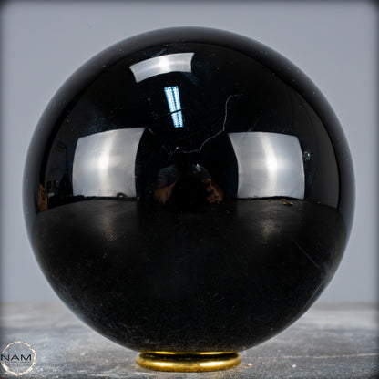 Natürliche Schwarze Obsidian Kristall-Kugel - 511,17g - 77mm