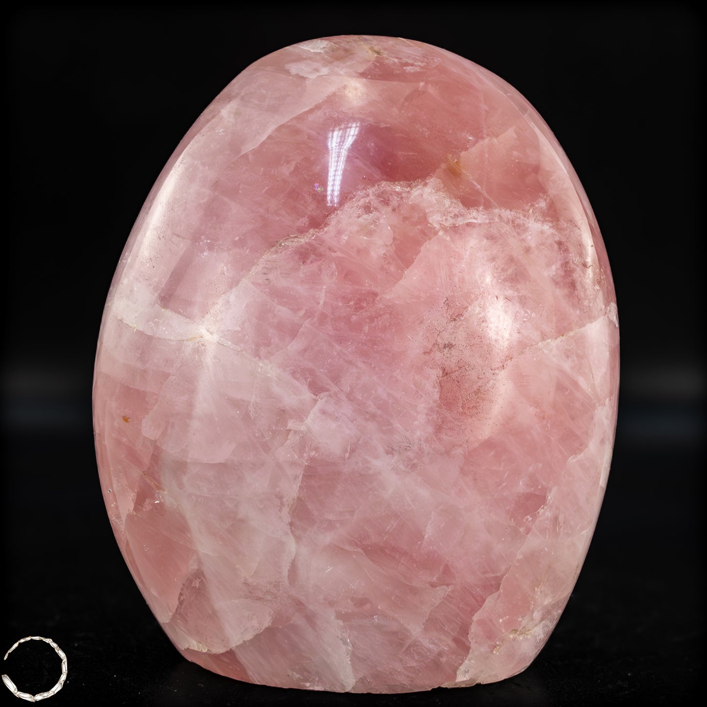 Natürliche Rosenquarz-Kristall Freiform aus Brasilien - 1280,03g