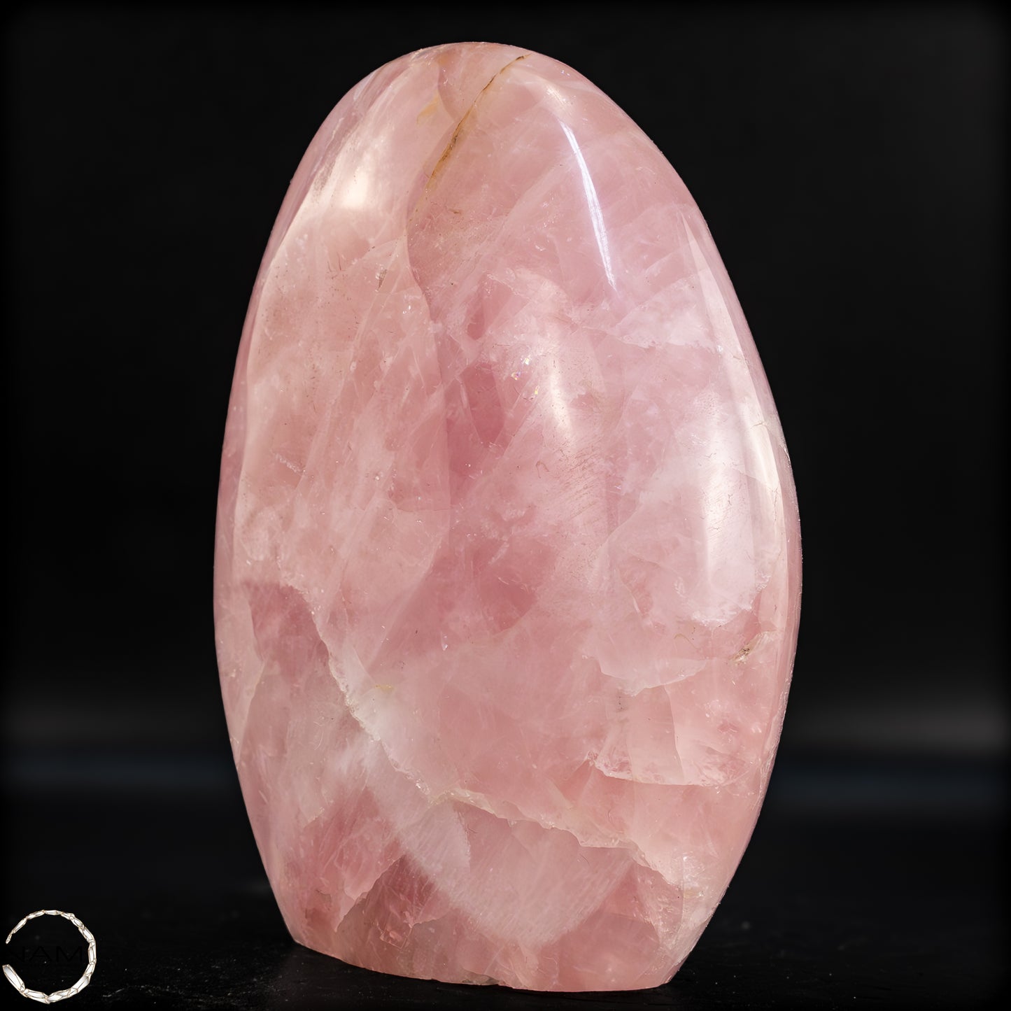 Natürliche Rosenquarz-Kristall Freiform aus Brasilien - 1280,03g