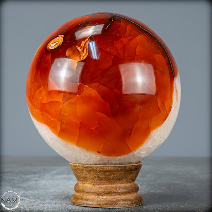 Natürliche Mehrfabige Carneol Kristall Kugel - 1061,57g - 91mm