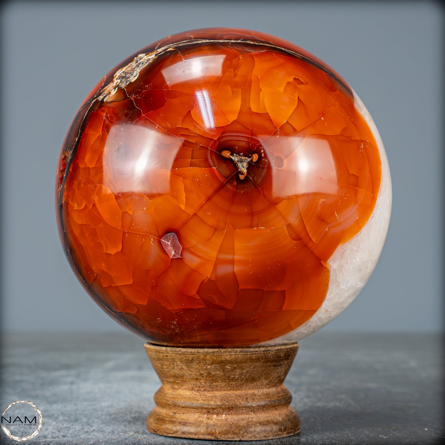Natürliche Mehrfabige Carneol Kristall Kugel - 1061,57g - 91mm