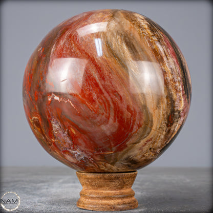 Natürliche Kristall-Kugel aus Versteinertem Holz  - 2095,43g - 117mm