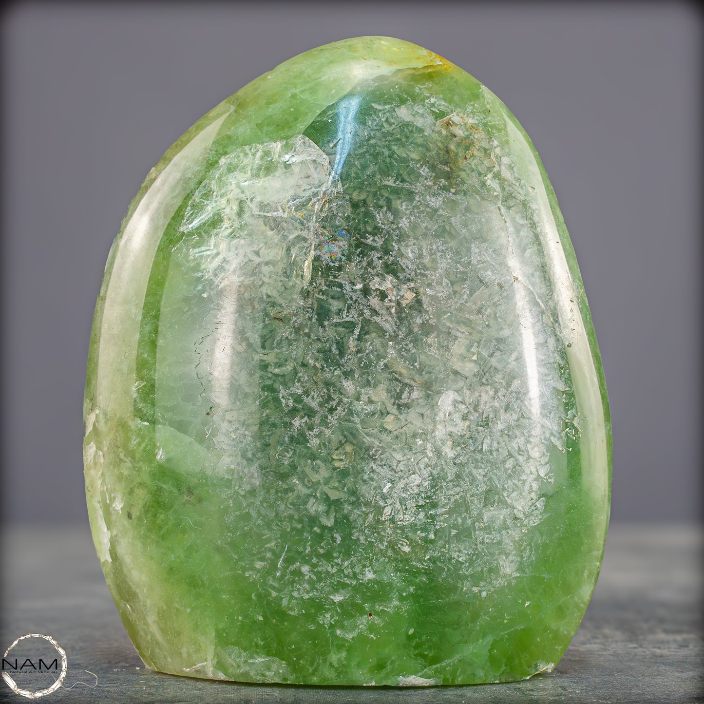 Natürliche Grüne Fluorit-Kristall Freiform - 929,38g