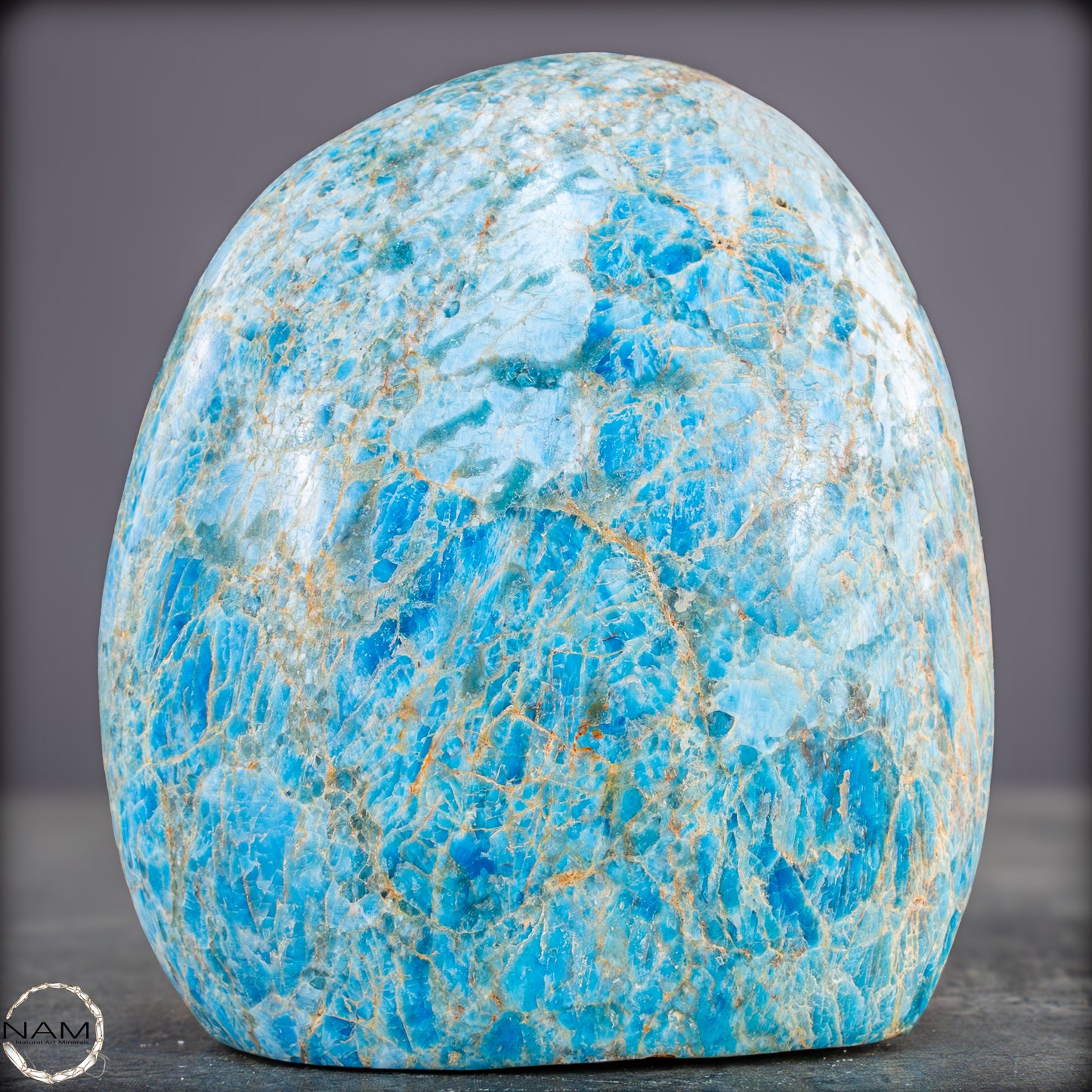 Natürliche Blaue Apatit Kristall-Freiform - 840,81g