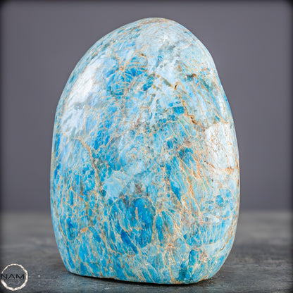 Natürliche Blaue Apatit Kristall-Freiform - 840,81g