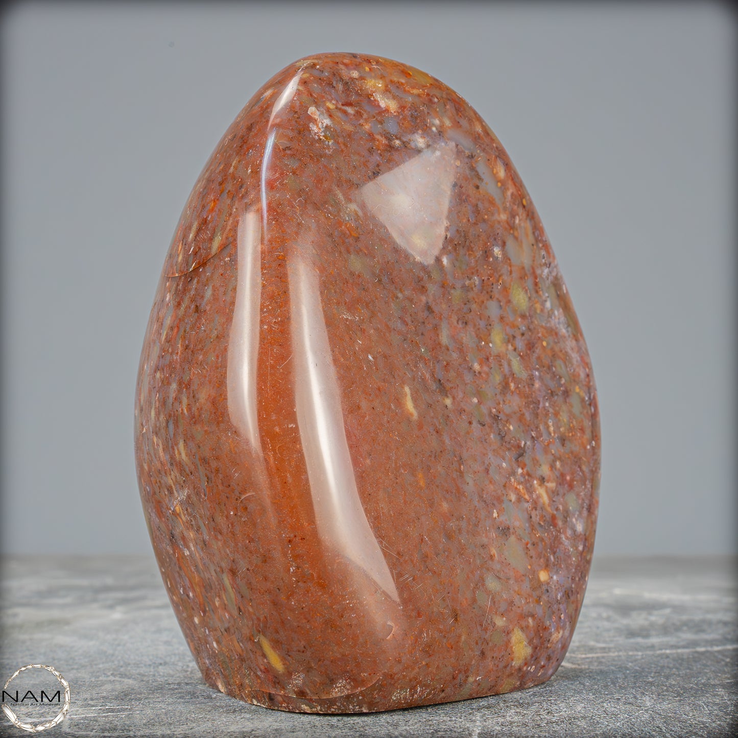 Natürliche Jaspis-Achatkristall Freiform - 1129,27g