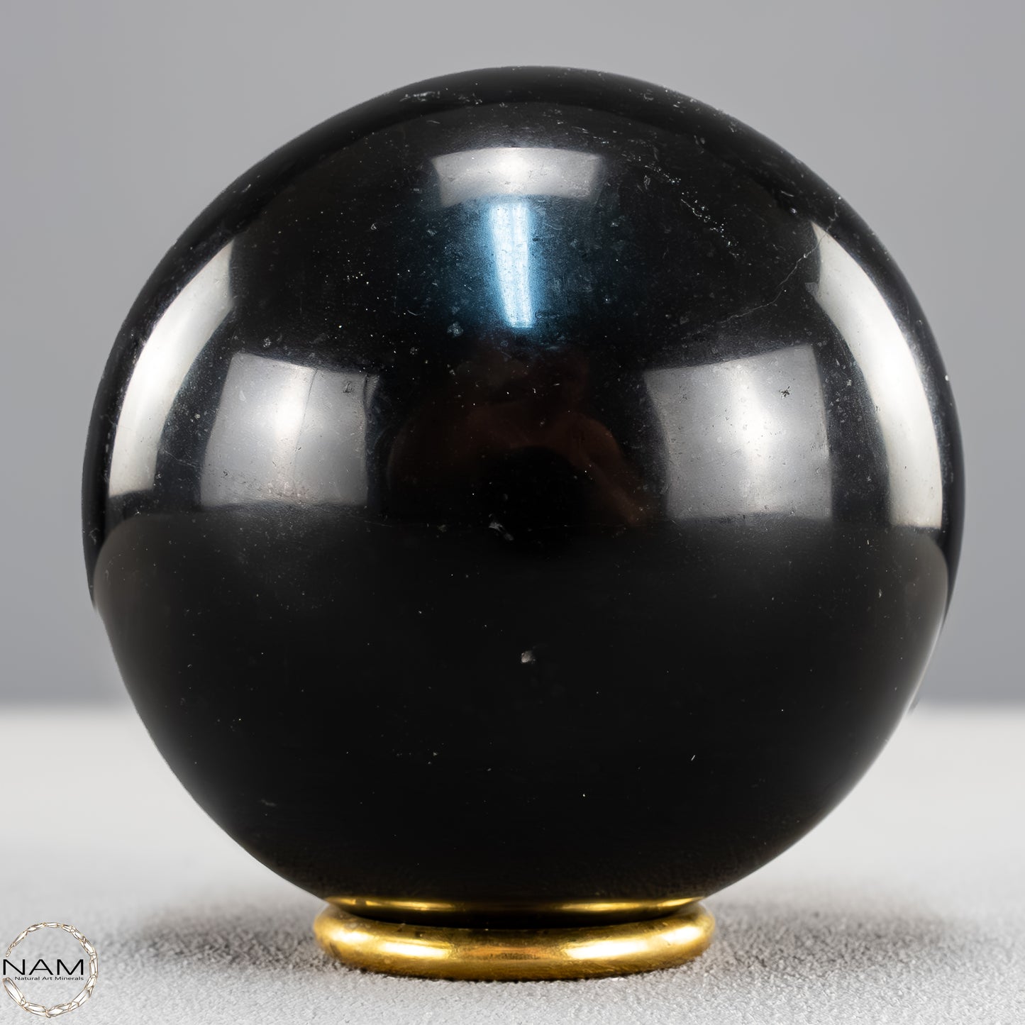 Schwarze Tourmalin-Kristall Kugel aus Brasilien - 1169,79g