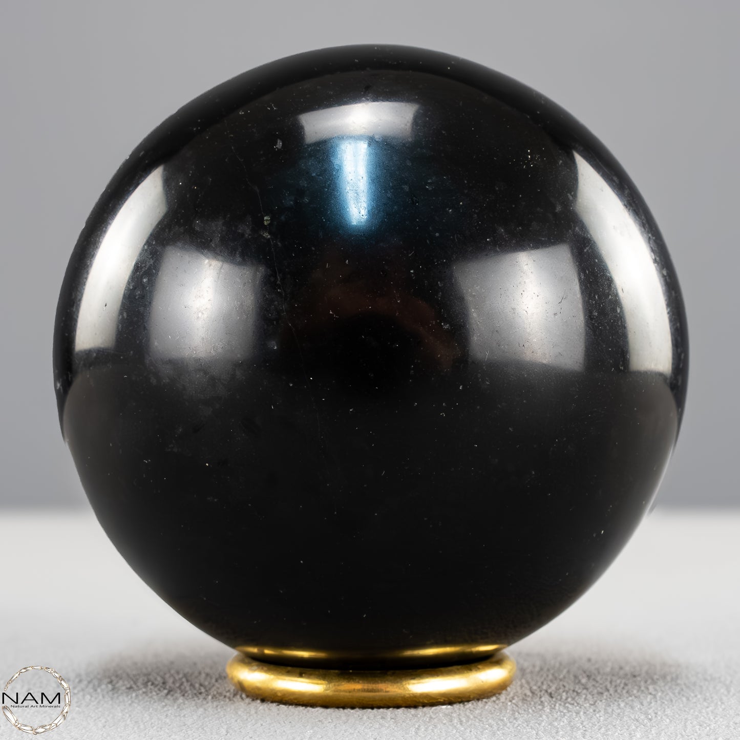 Schwarze Tourmalin-Kristall Kugel aus Brasilien - 1169,79g