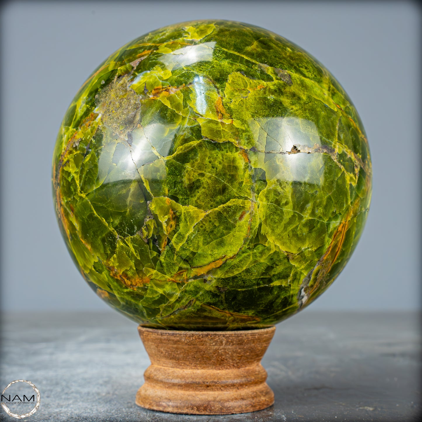 Natürliche Grüne Opal-Kristall Kugel - 1085,41g - 97mmm