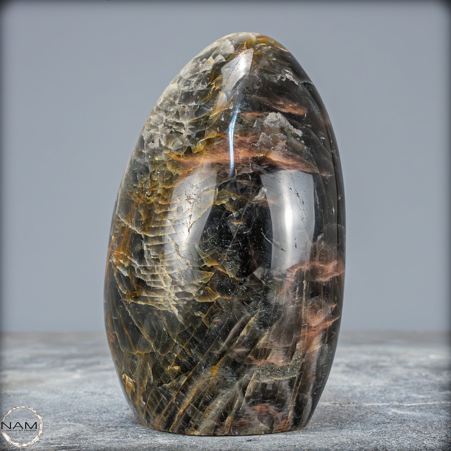 Natürliche Funkelnde Mondstein Kristall-Freiform - 791,28g