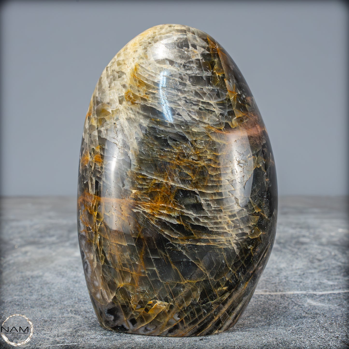 Natürliche Funkelnde Mondstein Kristall-Freiform - 791,28g