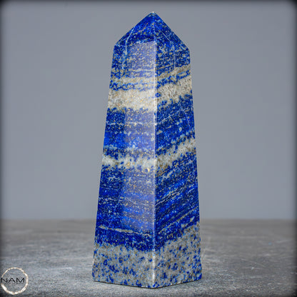 Natürlicher Königsblauer Lapislazuli Kristall-Obelisk, Spitzenqualität - 281,12g