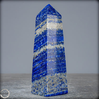 Natürlicher Königsblauer Lapislazuli Kristall-Obelisk, Spitzenqualität - 281,12g